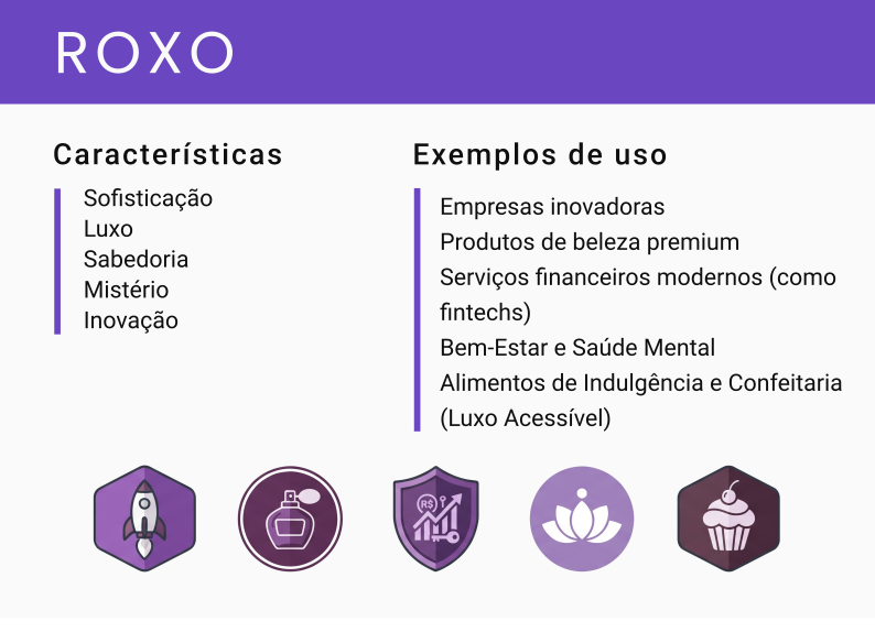 Tons de roxo e violeta